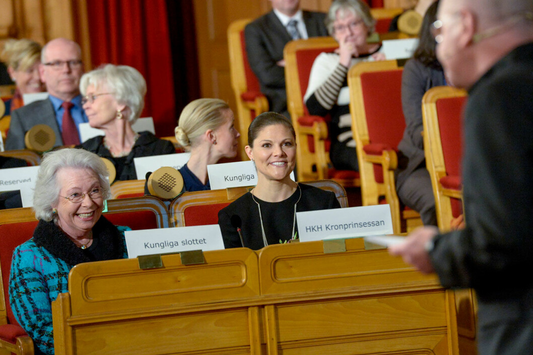 Kronprinsessan Victoria och hennes faster prinsessan Christina. Kronprinsessan Victoria och hennes faster prinsessan Christina.