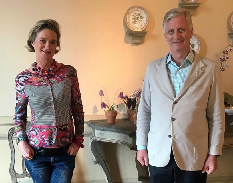 Delphine och hennes bror kungen, ett historiskt möte. Prinsessan Delphine Kung Philippe