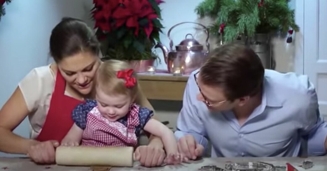 Prinsessan Estelle var en fena på att baka pepparkakor. Prinsessan Estelle.