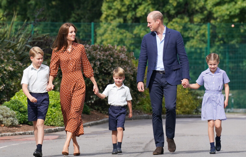 Prinsessan Kate, prins William, prins George, prinsessan Charlotte, prins Louis