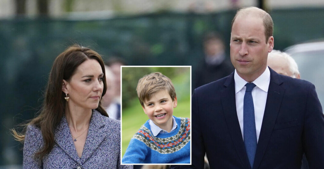 Prinsessan Kate, prins William, prins Louis