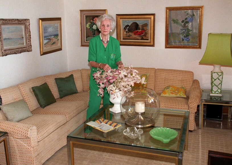 Sannolikt är detta tv-rummet. Prinsessan Lilian Villa Mirage Sainte-Maxime Franska Rivieran Interiörbilder