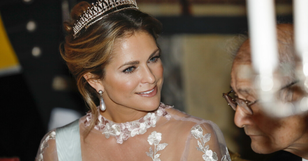 Senaste året som prinsessan Madeleine närvarade vid Nobel var 2019. Prinsessan Madeleine på Nobelmiddagen 2019.