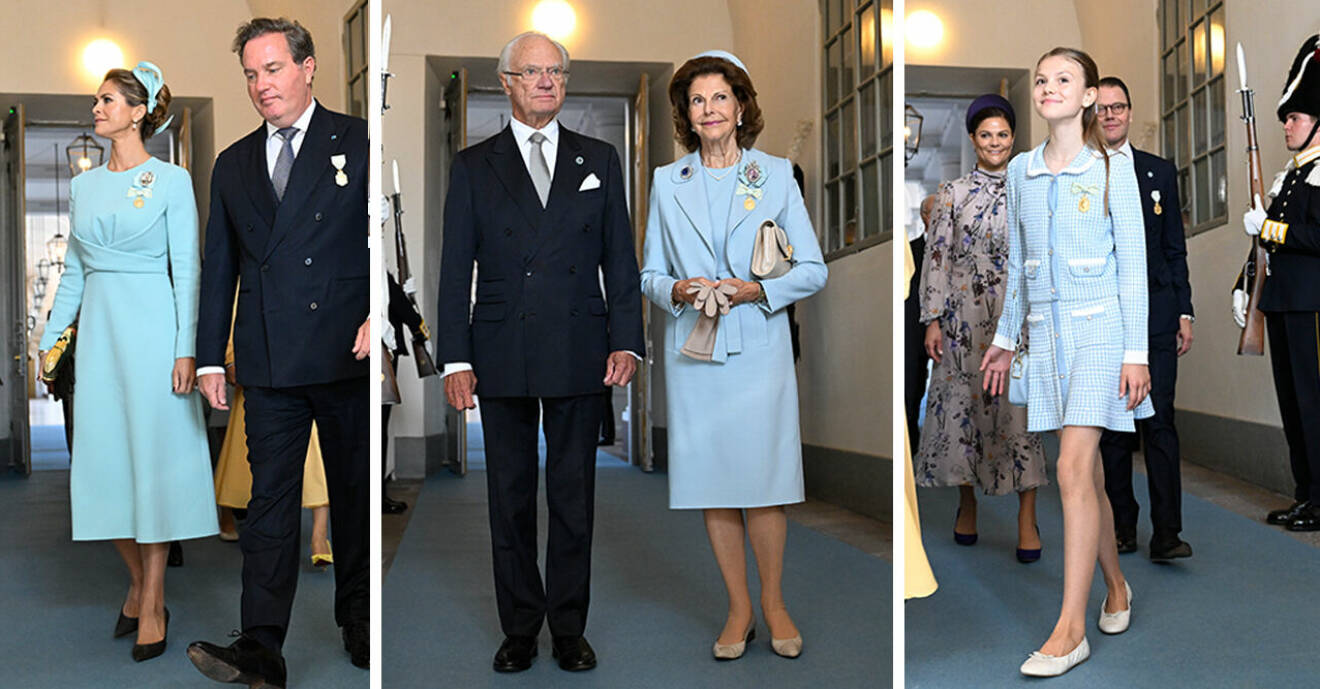 Prinsessan Madeleine, Chris O'Neill, Kung Carl XVI Gustaf, drottning Silvia, prinsessan Estelle