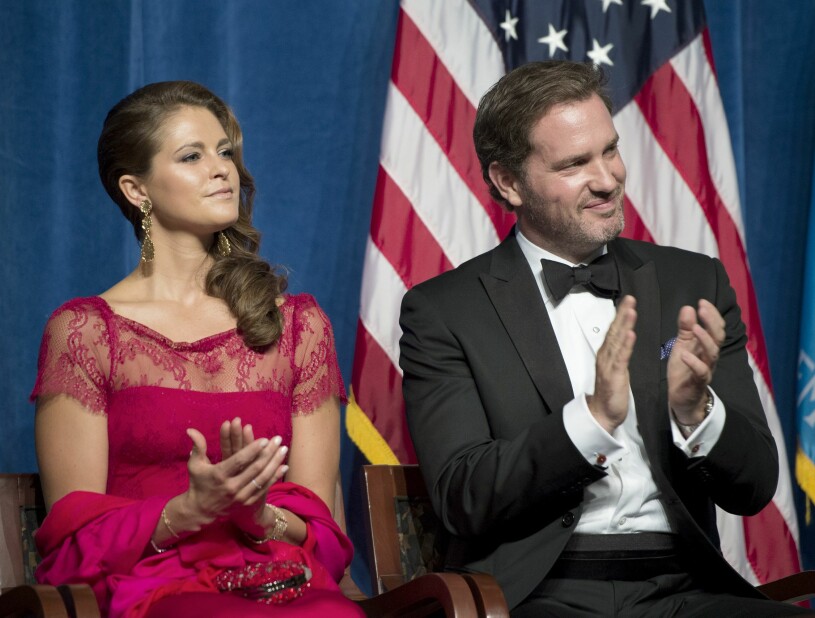 En riktigt nöjd Chris O’Neill. Prinsessan Madeleine och Chris O’Neill Joe Biden