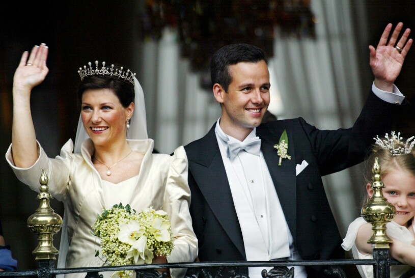 Prinsessan Märtha Louise och Ari Behn gifter sig 24 maj 2002. Foto: TT