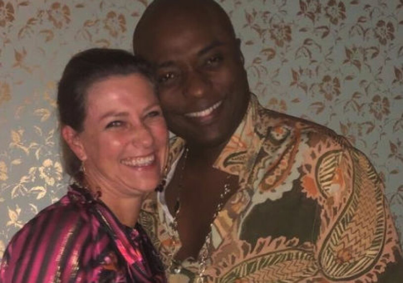 Prinsessan Märtha Louise och Shaman Durek. Prinsessan Märtha Louise Schamanen Shaman Durek Verrett