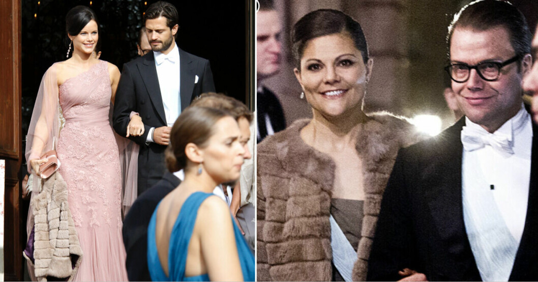 Fuskpälsjackan fick komma till användning flera gånger. Prinsessan Sofia, prins Carl Philip, Kronprinsessan Victoria