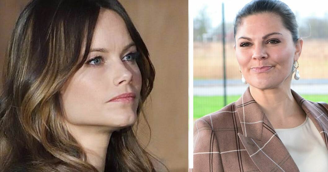 Prinsessan Sofia har valt en annan väg än kronprinsessan Victoria. Prinsessan Sofia och kronprinsessan Victoria.