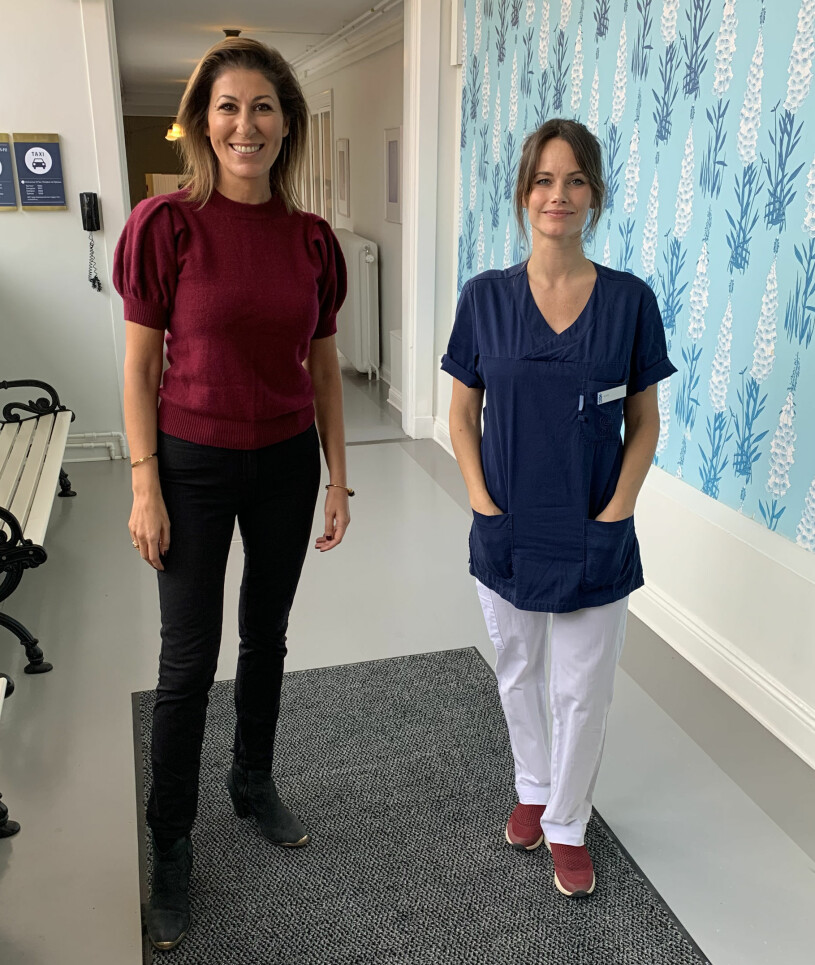 New picture of Princess Sofia as a nursing assistant Swedish lady