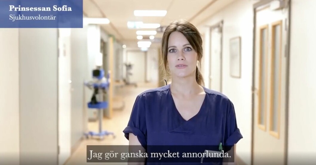 Prinsessan Sofia dök upp i sjukhusdress på Instagram. Prinsessan Sofia.