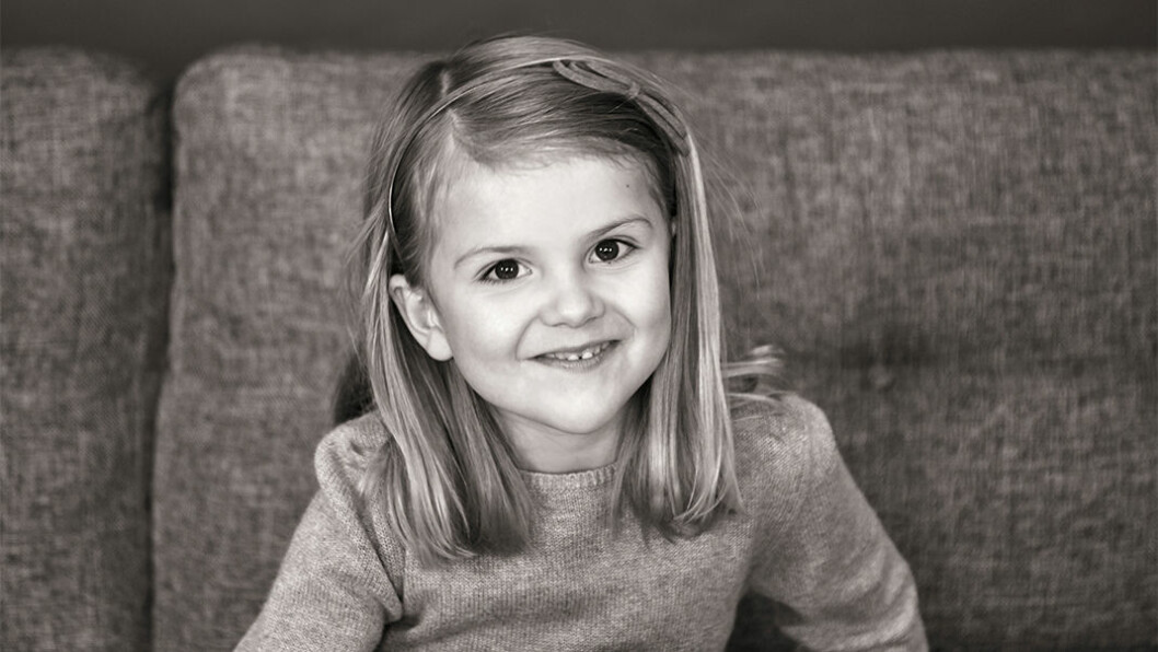Prinsessan Estelle när hon fyllde 5 år.