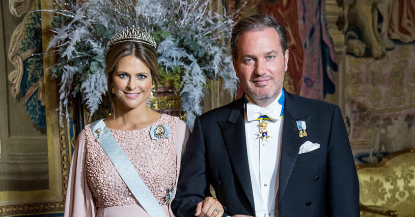 Prinsessan Madeleine och Chris O´Neill. För Madeleine är Nobel vanligtvis en chans att glänsa. prinsessan madeleine chris o'neill nobel 2020