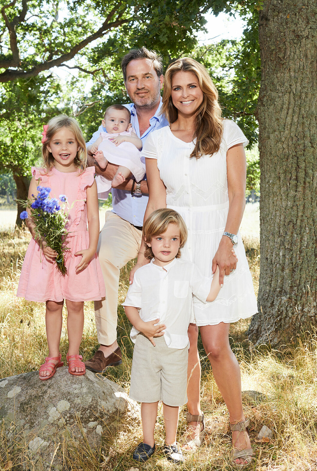 prinsessan madeleine och chris o'neill med barnen
