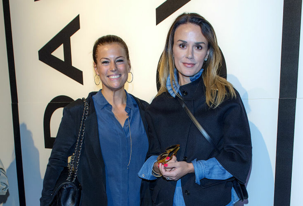 Prinsessvännerna Caroline Nilsson och Leonie Persson. Caroline Nilsson och Leonie Gillberg Daisy Grace visning, Fashion Week Stockholm, Stockholm 16-08-31 Foto ©Eero Hannukainen EEROBILD AB IBL