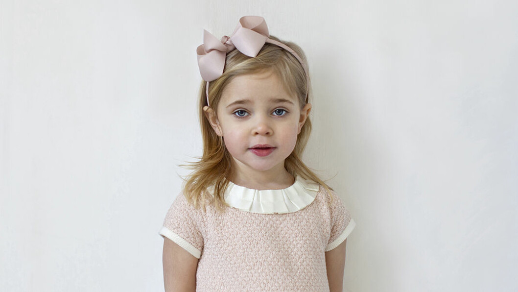 Prinsessan Leonore när hon fyllde 3 år.