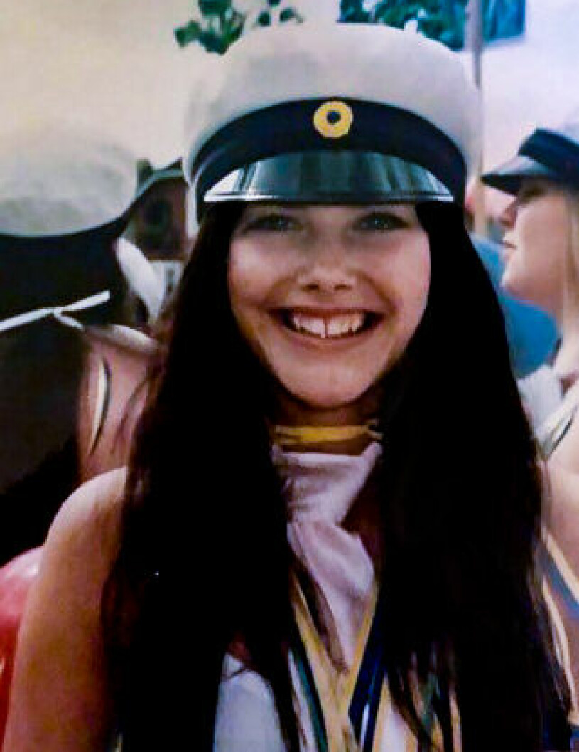 Den tidigare okända bilden på prinsessan Sofia, 17. Prinsessan Sofia vid studenten på Vansbro Utbildningscenter