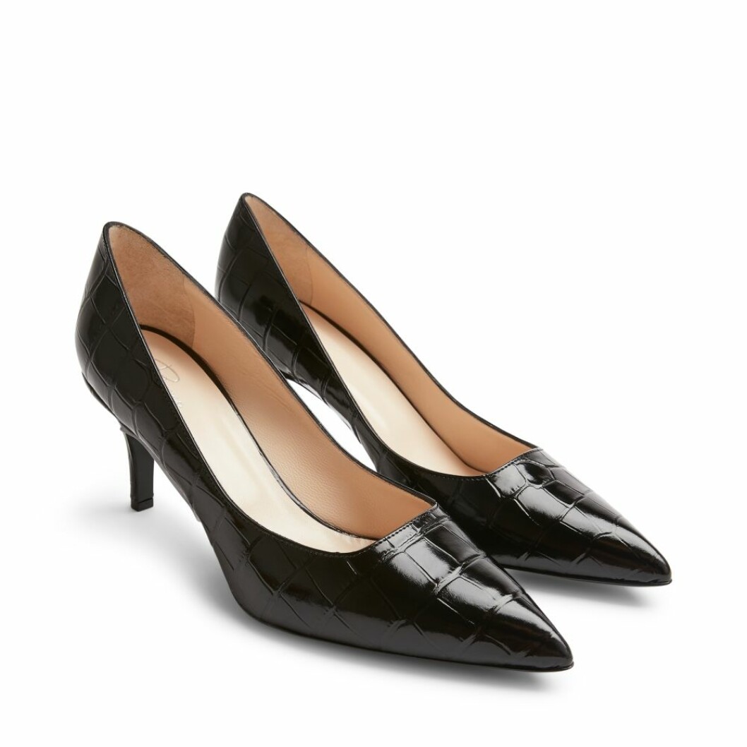 Pumps i skinn