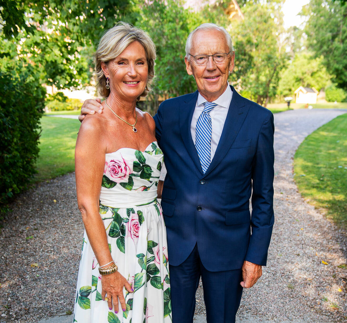Hans Eric ”Jeje” och Eva Benita ”Putzi” Brodin, tidigare ägare till Villa Loviseberg som nu köpts av Statens Fastighetsverk