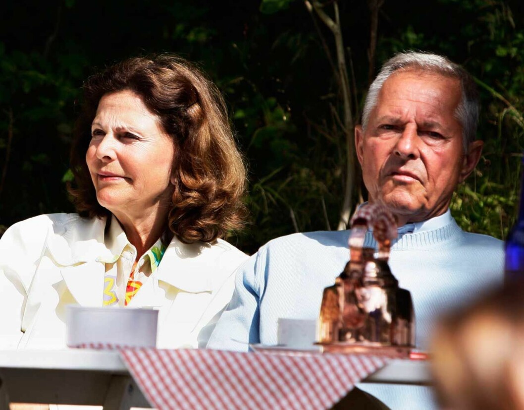 Drottning Silvia med brodern Ralf Sommerlath. 
