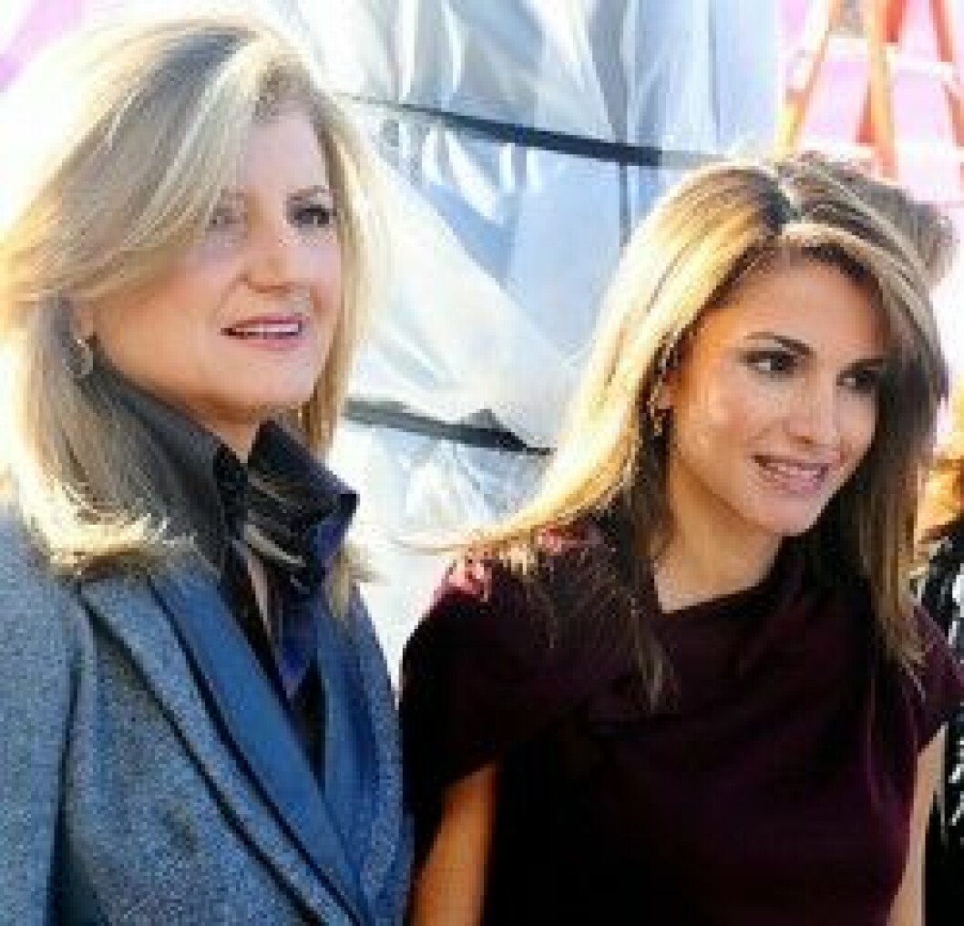 Arianna Huffington och drottning Rania. Arianna Huffington och drottning Rania.