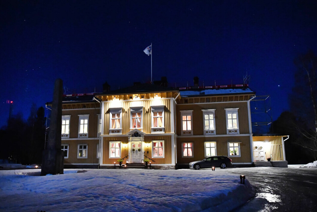 Residenset i Luleå. Här bor Victoria och Daniel i natt. Residenset i Luleå.