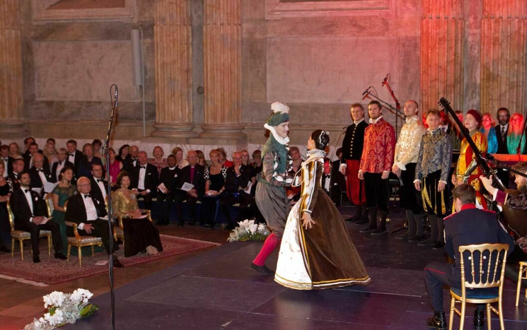 …en musikalisk tidsresa från 1500-talet till idag. Konserten vid Riksdagssupén 2014.