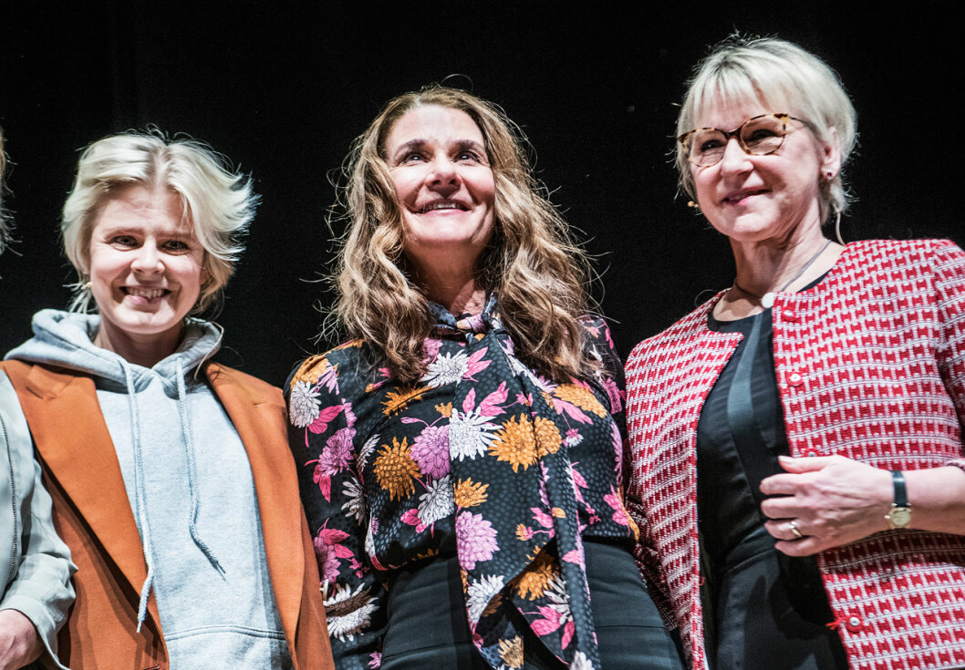 Robyn med Melinda Gates och tidigare utrikesministern Margot Wallström. Robyn med Melinda Gates och tidigare utrikesministern Margot Wallström.