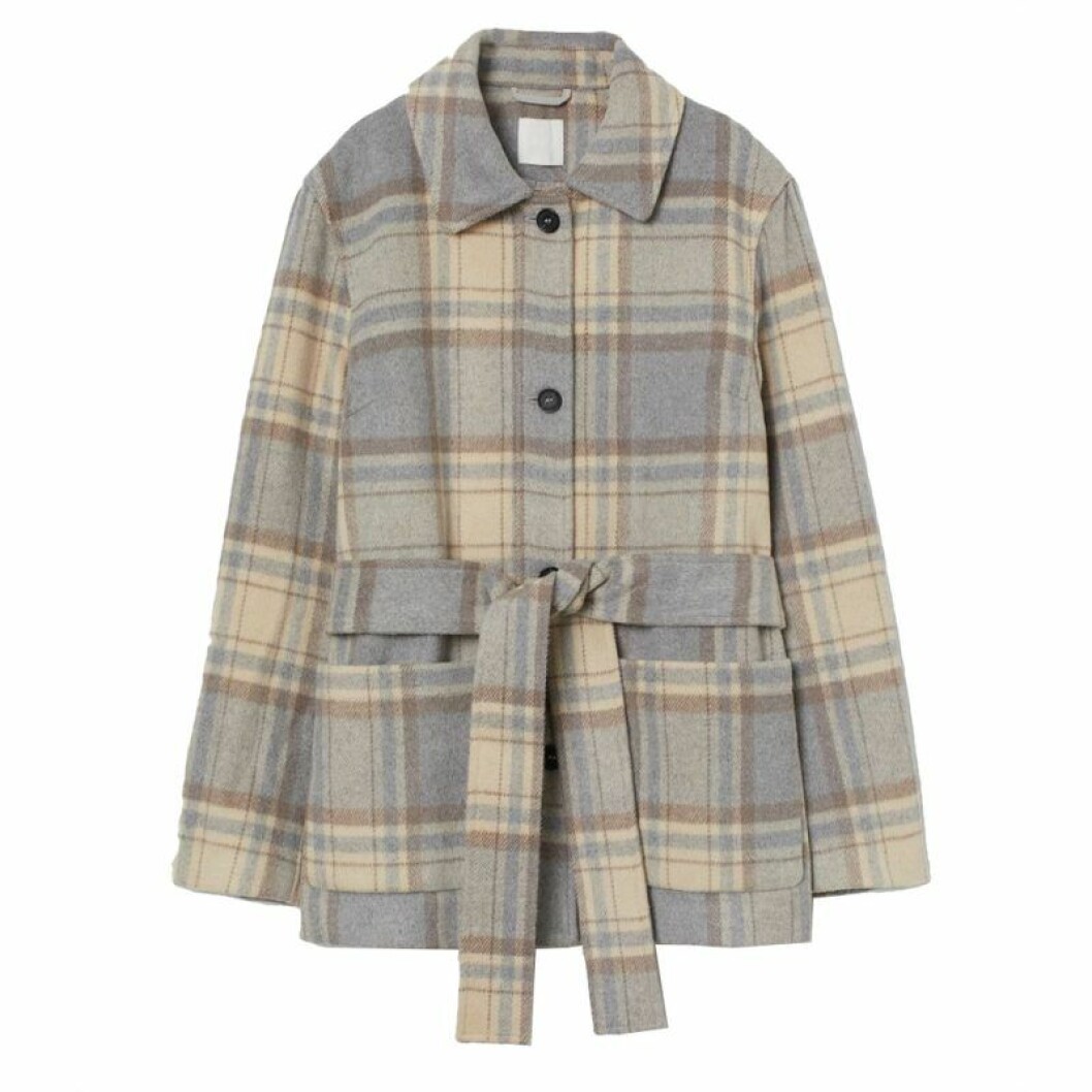 Rutig skjortjacka från H&M