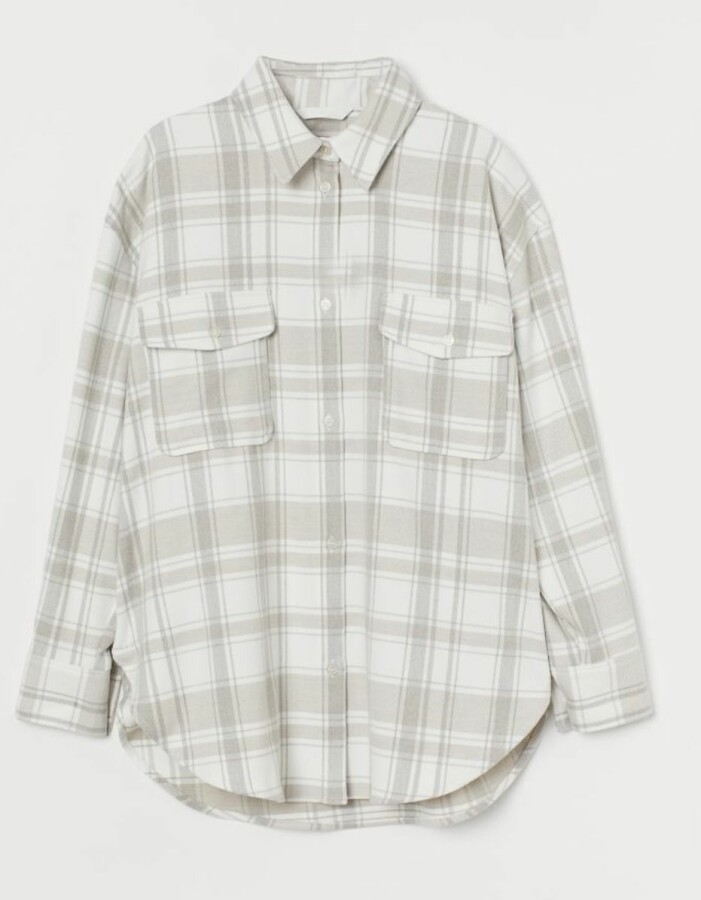 rutig flanellskjorta H&M