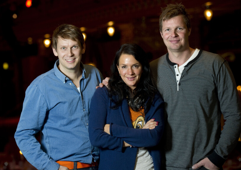 En betydligt mindre kontroversiell trio, gänget bakom programmet Sofias änglar.