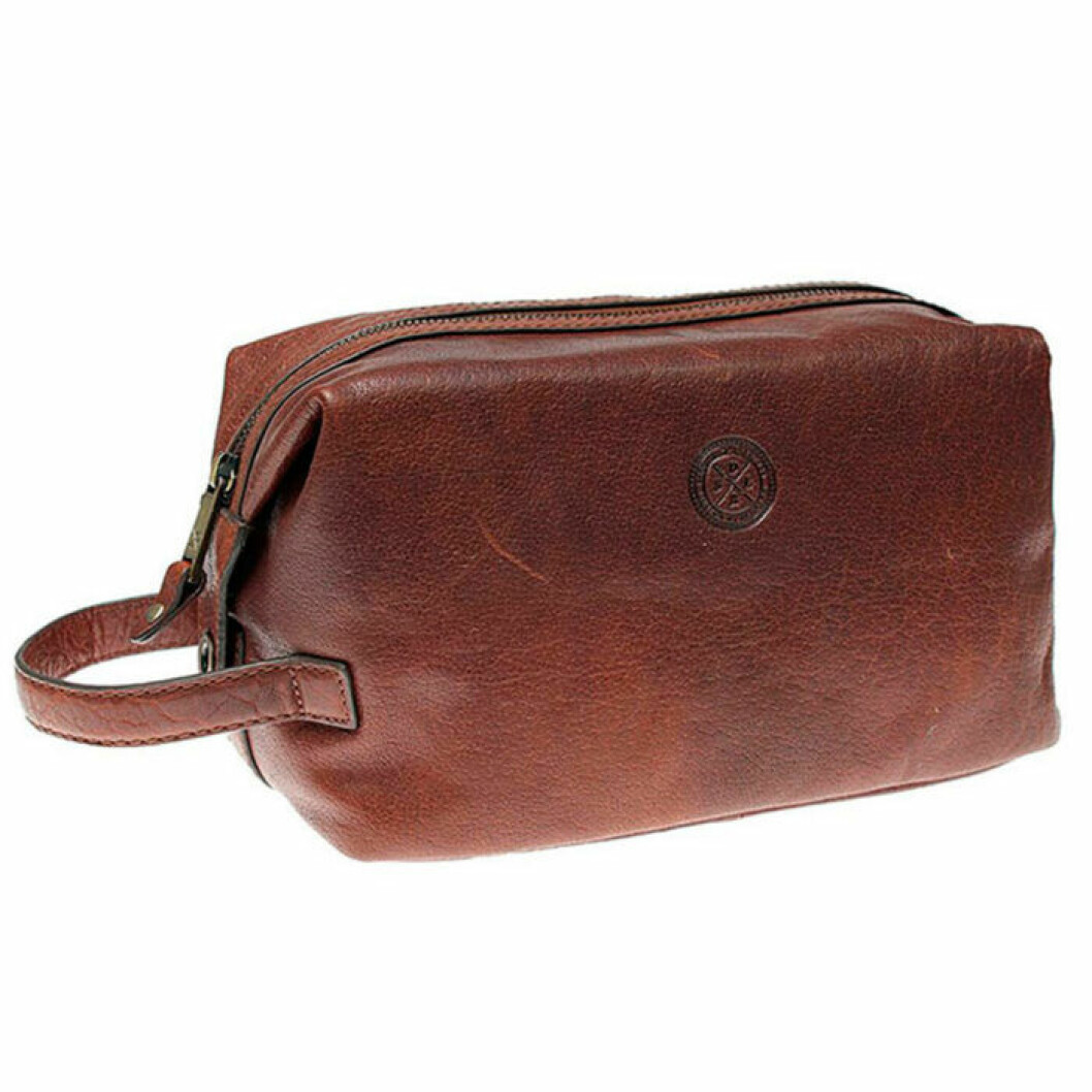 Necessär i skinn från Saddler