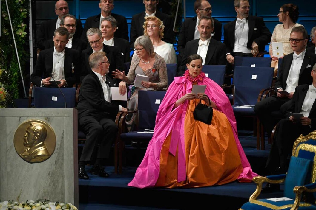 Sara Danius under Nobelfestligheterna 2018. Sara Danius Nobel 2018