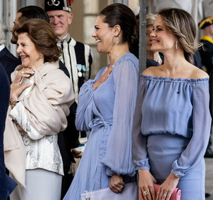 Supersynkat – eller en kunglig klädkrock? Kronprinsessan Victoria och prinsessan Sofia i lila klänningar