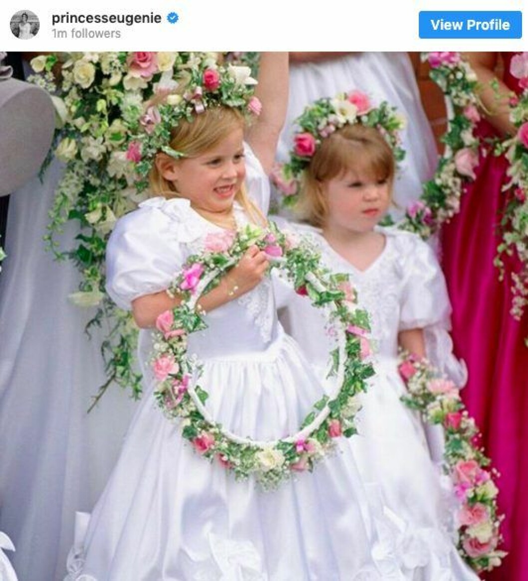 Princessan Eugenie la upp den fina bilden på Instagram.