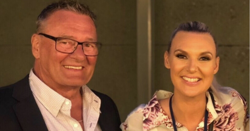 Sannas fina hyllning till pappa Christer. Bild: Instagram.