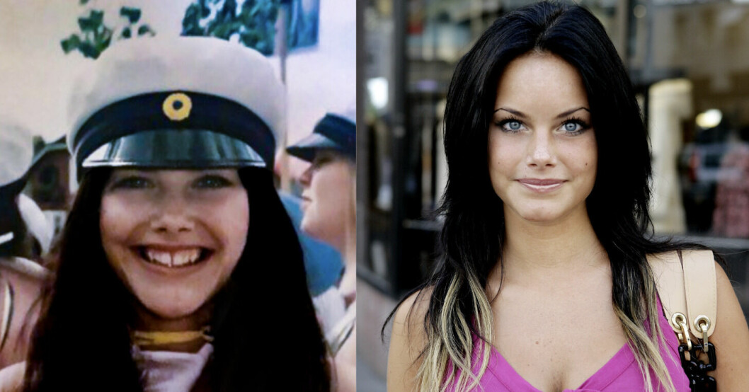 Unga Sofia som är klar med studenten och ska flytta till USA för vidare studier! Foto: Privat/TT Bild från när Sofia Hellqvist tar studenten , bild från 2005 när hon påbörjar studier i USA.