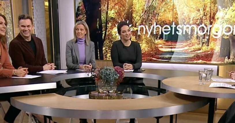 Foto: Skärmdump TV4 Nyhetsmorgongänget snackade om Madeleine och Chris.