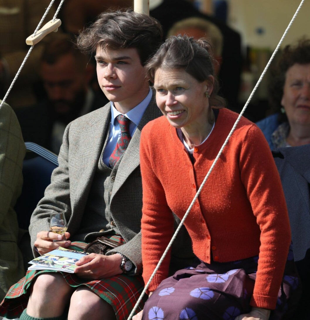 Sarah Chatto med sonen Samuel.