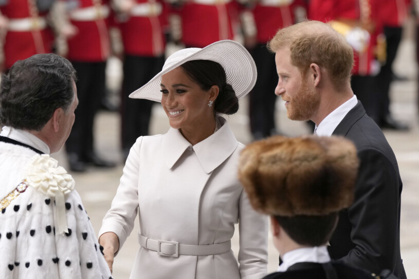 Meghan och Harry återvände till Storbritannien i juni.