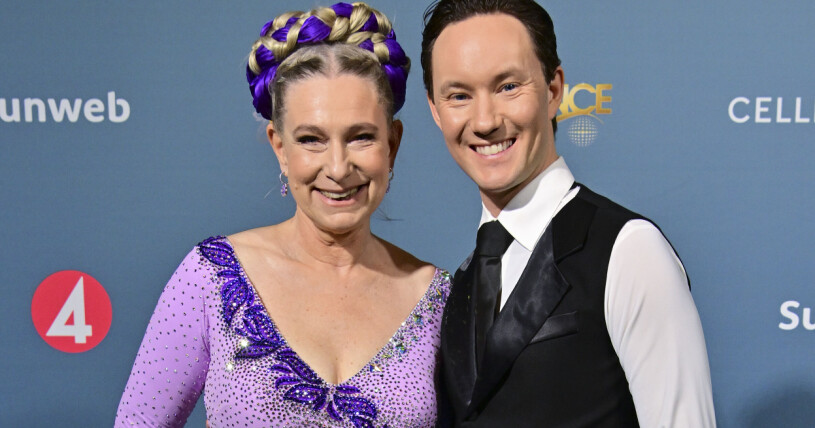 Marie Mandelmann dansar med Jonathan Näslund i <span class=" italic" data-lab-italic_desktop="italic">Let's dance</span>.