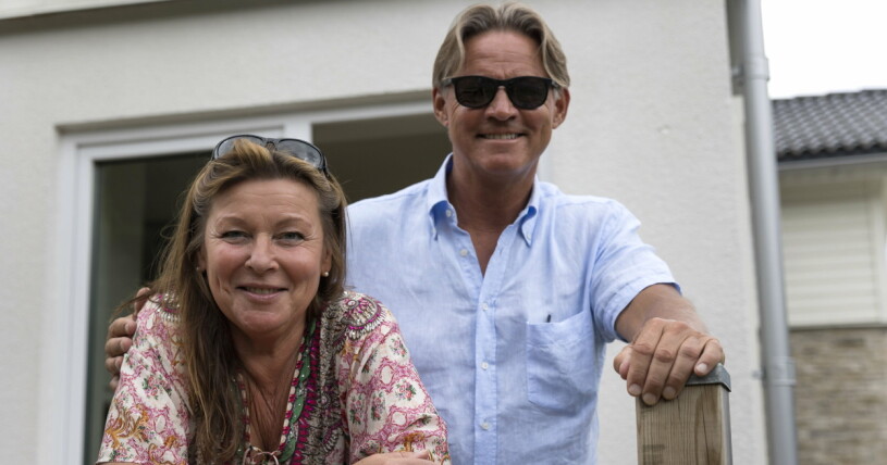 Lotta Engberg saknade såklart Mikael Sandström när han var borta! Lotta Engberg och Mikael "soldoktorn" Sandström