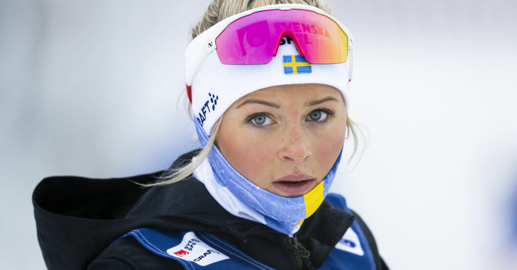 Frida Karlsson är orolig att Therese Johaugs barn ska bli lika framgångsrik i skidspåren som sin mor. Frida Karlsson