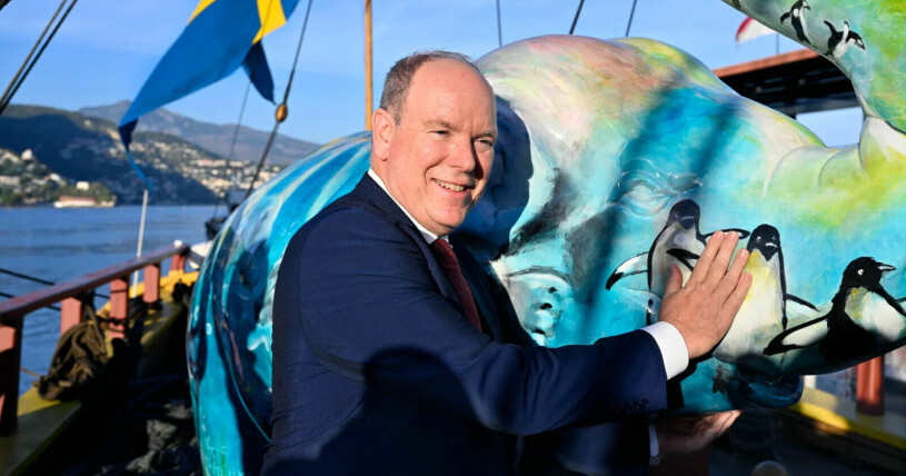Furst Albert fick äntligen sin "sverigeelefant"! Furst Albert
