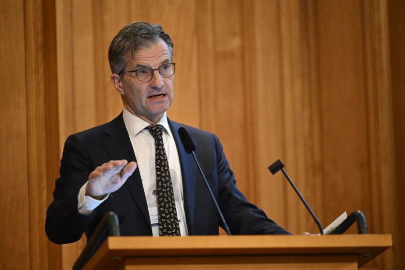 Riksbankschef Erik Thedéen under finansutskottets öppna utfrågning av Riksbankens direktion.