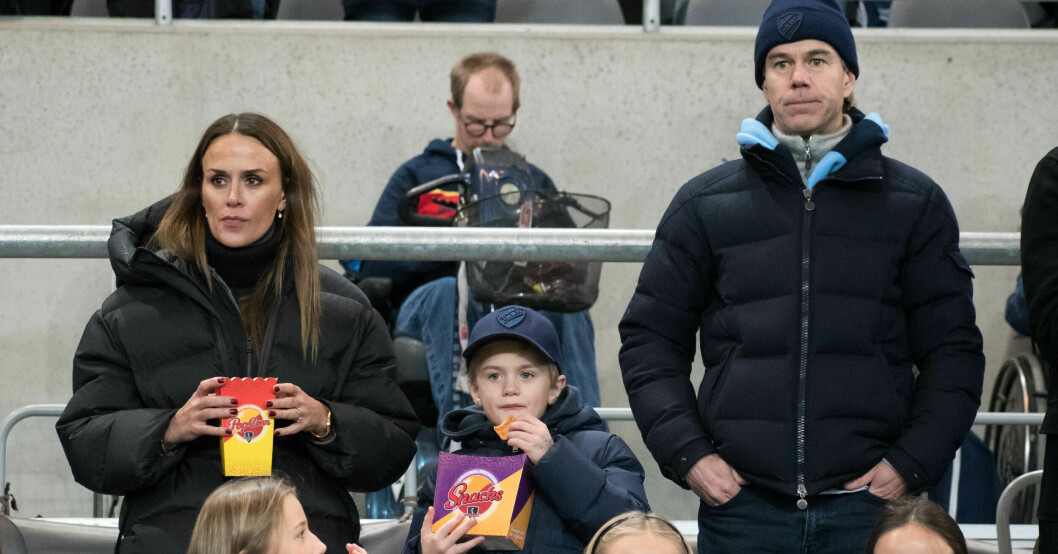 Familjen Persson på fotboll – Karl-Johan Persson är ett stort Djurgården-fan.