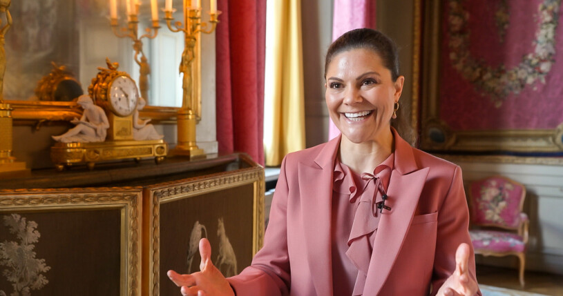 Kronprinsessan Victoria i dokumentären Kungliga Slottet. Kronprinsessan Victoria