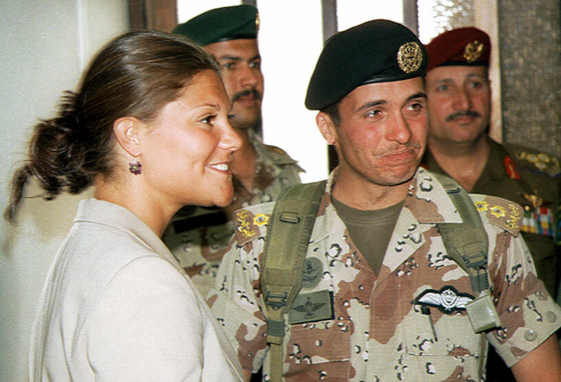 Kronprinsessan Victoria med prins Hamzah. Kronprinessan Victoria med prins Hamzah av Jordanien