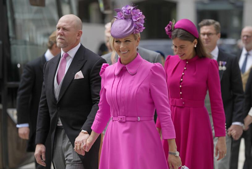 Zara Phillips med sin man Mike Tindall. Zara Phillips med sin man Mike Tindall