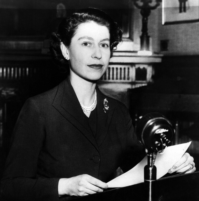 Drottning Elizabeth höll sitt första jultal redan 1958.